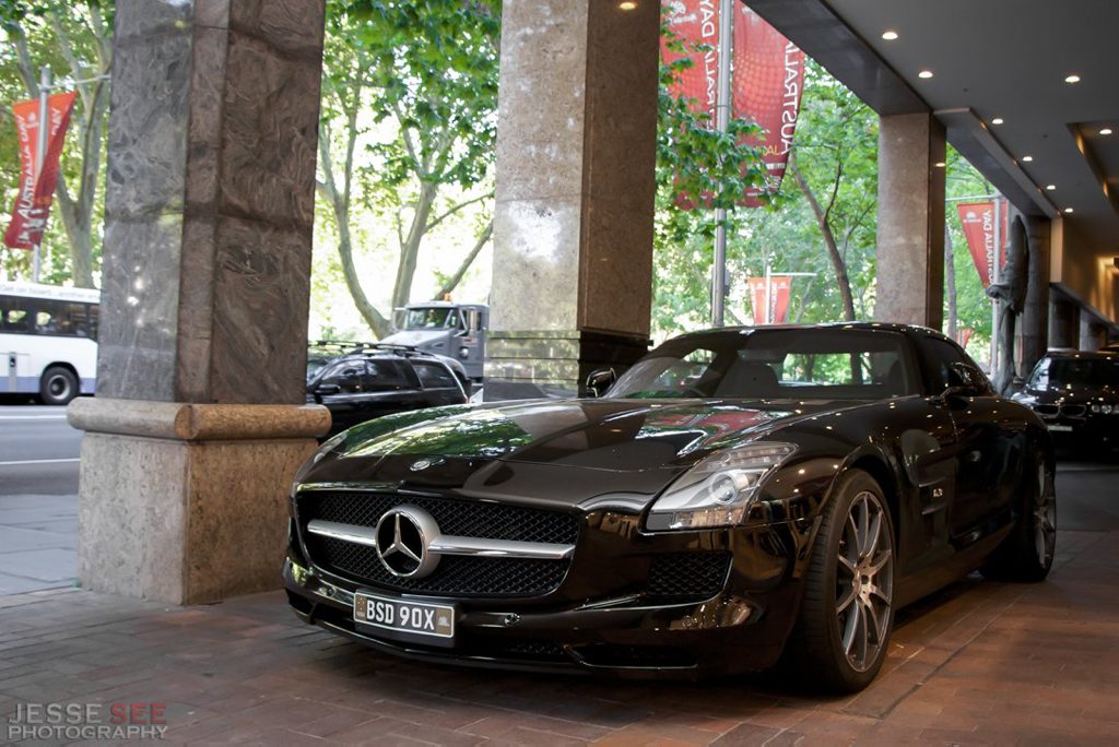 The 2011 model Mercedes-Benz SLS. The 2011 model Mercedes-Benz SLS.